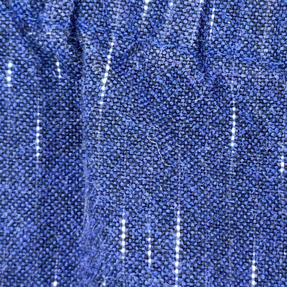 EILEEN FISHER Pants PS Petite Ikat Organic Cotton Droplet Ankle Tapered Blue - Picture 9 of 16